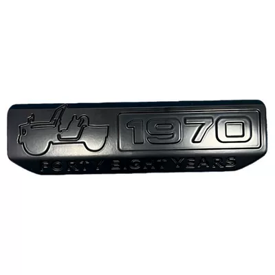 Jimny JB74 modification parts: Car logo - standard-1970-commemorative-badge-matte-black-jb64-jb74