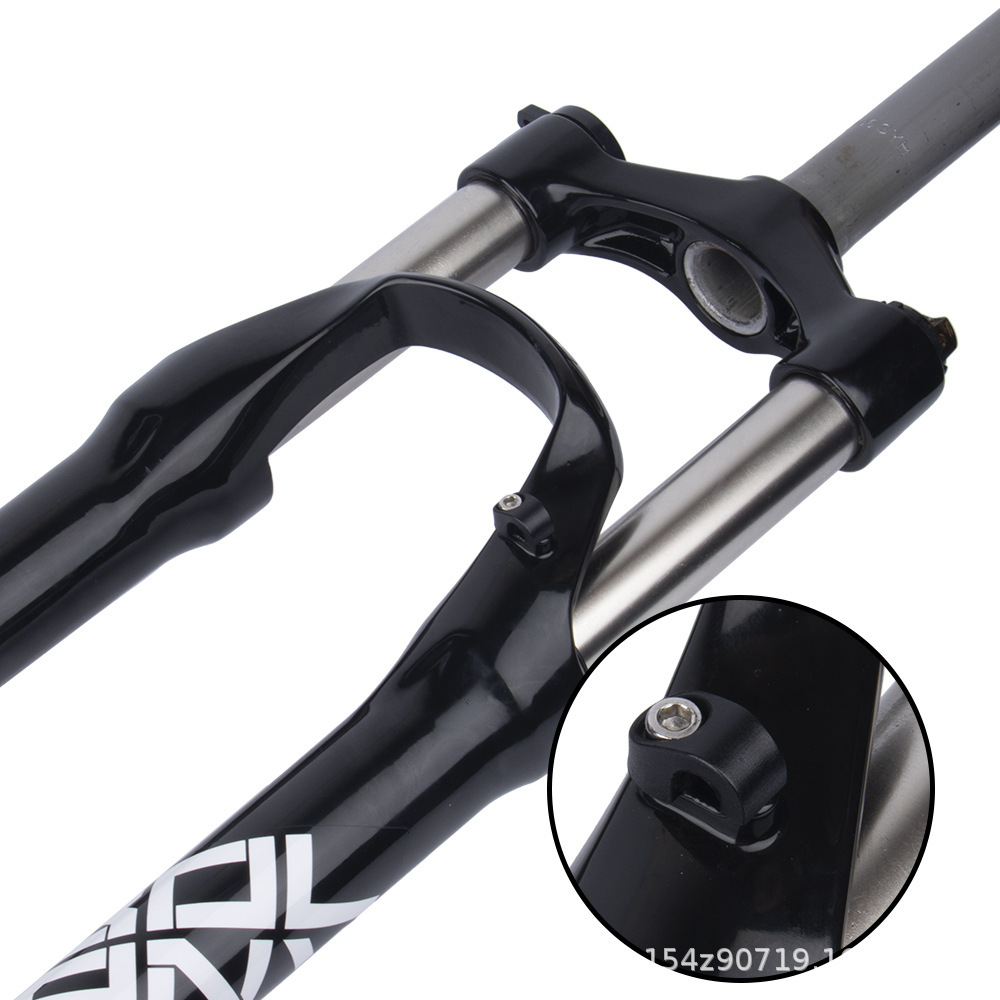 BOLANY bicicleta de montaña horquilla delantera 24 pulgadas de aleación de aluminio Amortiguador delantero tenedor freno de disco versión Control de hombro bloqueo mecánico tenedor XC