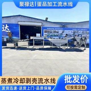 鹌鹑蛋蒸煮剥皮加工流水线蛋品定心蒸煮熟化机鹌鹑蛋蒸煮冷却去壳