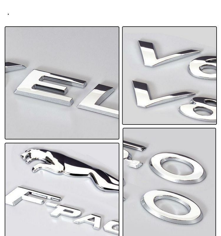 Jaguar car emblem XJL XFL XE FAPYE FTYPE rear tail emblem trunk leopard logo lettering displacement