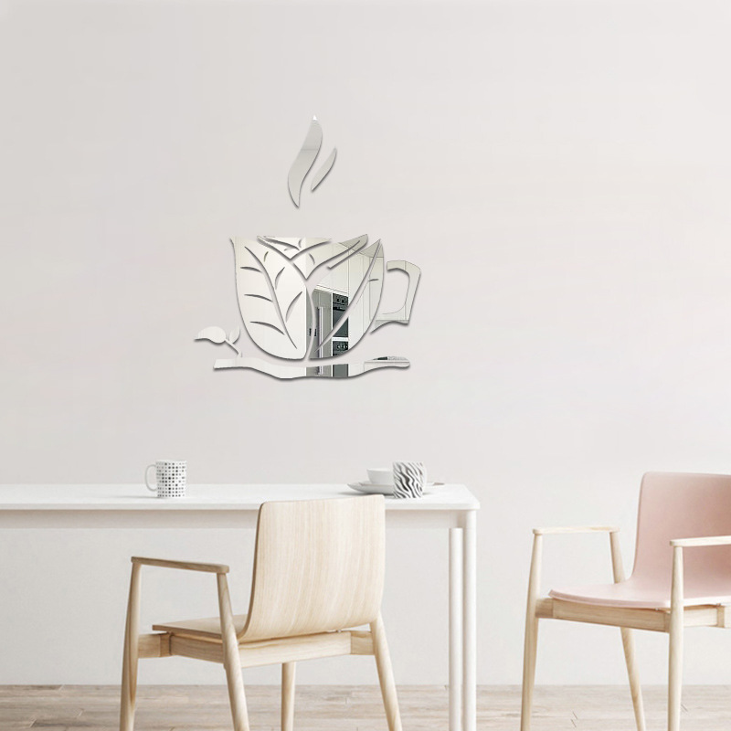 DIY Acrylic Mirror Wall Stickers Living Room Decorative Creative Mirror Wall Stickers Home Decorative Wallpaper Mural Art Decal