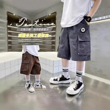 男童夏装裤子2025新款儿童夏季短裤中大童男孩夏款工装裤五分裤潮