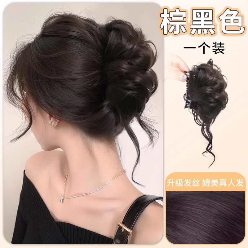 Anillo de pelo de bola, brotes de flores de 1000 flores de oro captura cabeza abrazadera, simulación de rojo en línea, cráneo alto, nuevo anillo de pelo chino de barba de dragón