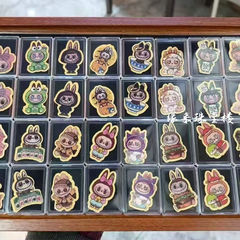 黄金拉布布手机贴金箔999含足金贴纸工厂联名茉莉labubu卡通图案