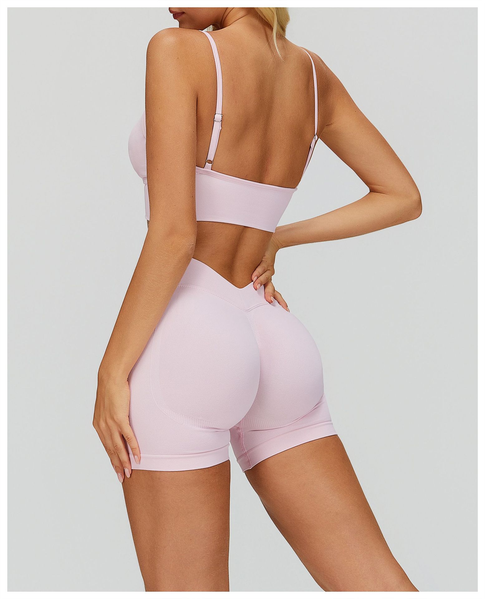 Zechuang Seamless Yoga Sports Bra Quick Drying With Double Shoulder Straps Beautiful Back For Running Fitness Outerwear Women's Sportswear_ecoleips.com