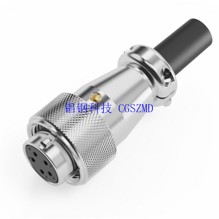 WS16K5TQѹ�Ӻ��ղ���2-Hole flange panel receptacle with cap