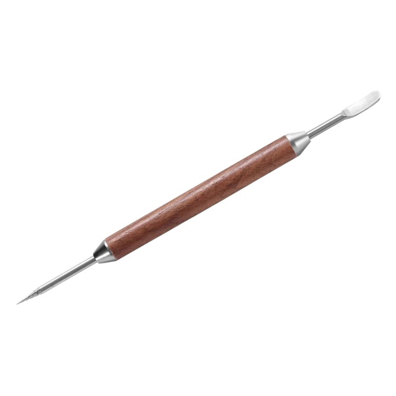 Coffee Garland needle Rosewood stainless steel Garland pen professional fancy hook needle carved needle Garland coffee appliance