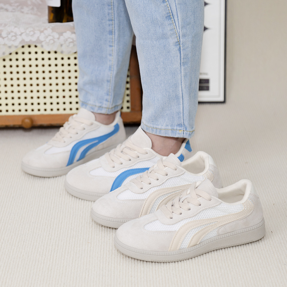 Zapatos de entrenamiento de base plana para mujeres 2026 nuevo verano super caliente versátil zapatos deportivos casuales retrógrados zapatos transpirables