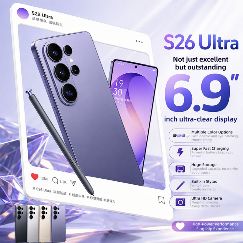 Cross-border Tk Best-selling S26 Ultra, Large Memory, Global Version...