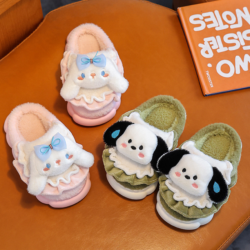 Otoño e Invierno de los nuevos niños Zapatillas de algodón niños y niñas de Interior de dibujos animados lindo niñas zapatillas bebé infantil Zapatillas de algodón