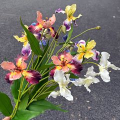 オーキッド造花シーンアレンジメント結婚式造花結婚式の花素材ホームフラワーウィンドウ造園装飾花