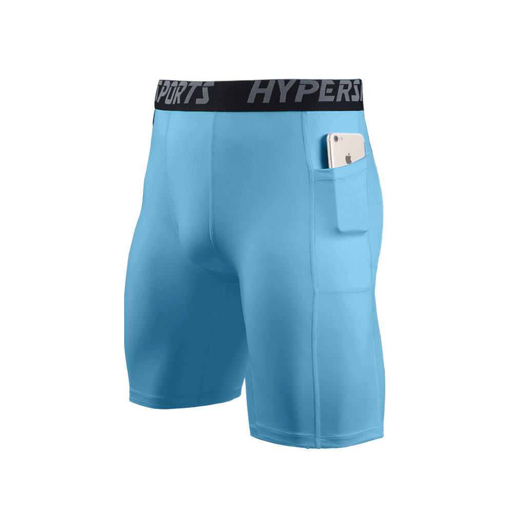 Pantalones cortos de compresión  Con bolsillo, para running/baloncesto/entrenamiento, verano