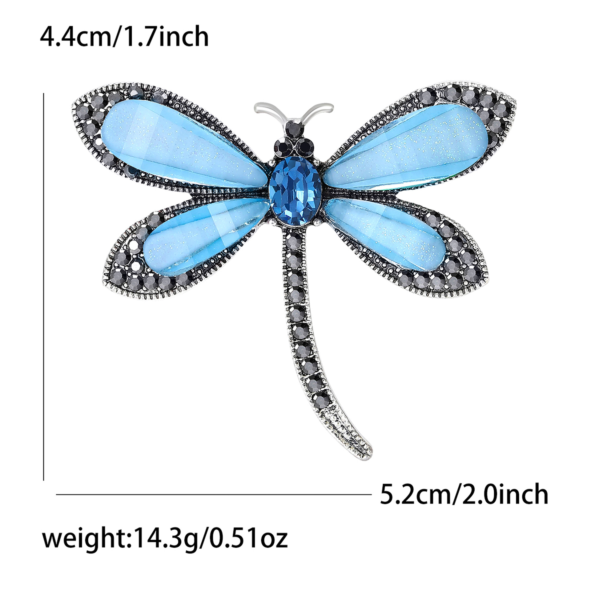 Exquisite Libellenbrosche Aus Metall Und Harz Für Damen Mode_voghion.com