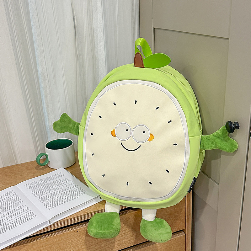 Dulce pequeña mochila de dama fresca dibujos animados lindos frutas bales mochila de estudiantes universitarios suave mochila de chicas