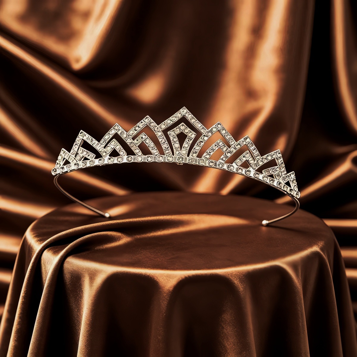Corona de Cristal para Novia de Aleación y Cristal para Bodas y Fotografía