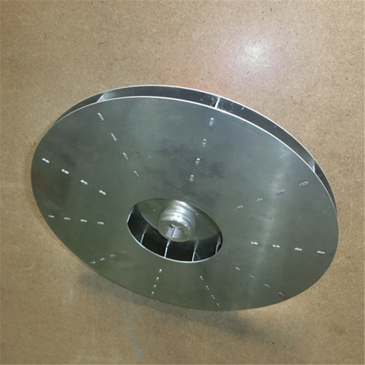 厂家供应定制离心铝制铁质铆接吸尘吸烟工业机械风机风轮叶轮风叶