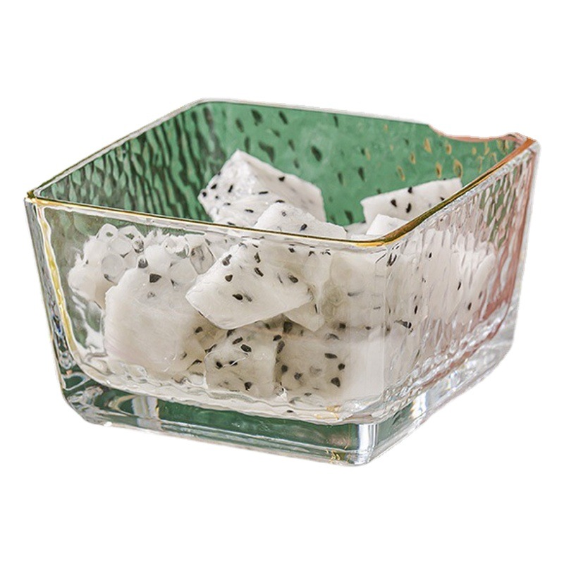 Vidrio separado fruta plato comercial merienda plato bar pie baño Club KTV rejilla plato con tapa