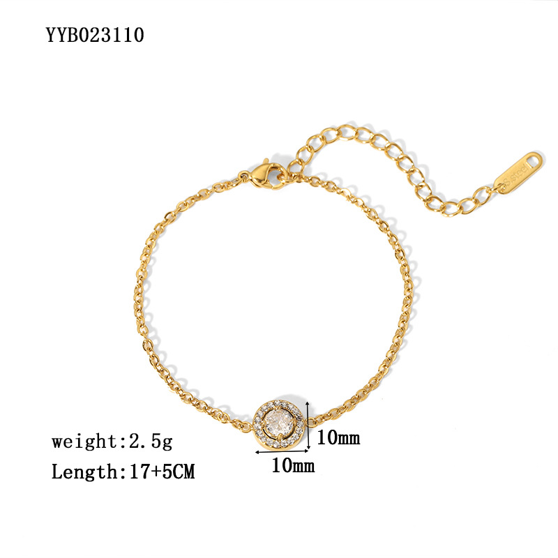Bracelets Classification 304 Stainless Steel Chain Material 18K Gold Plating Color PVD Coated Real Gold Plated 18K Gold Flower Butterfly Fish 304 Stainless Steel Elegant Waterproof Non Tarnish 304 Stainless Steel Bracelets
