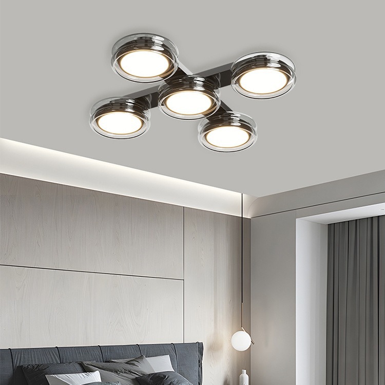 Lámparas de sala de estar modernas lámparas de diseño italianas simples lámparas de dormitorio principal sensación simple y lujoso restaurante Zhongshan