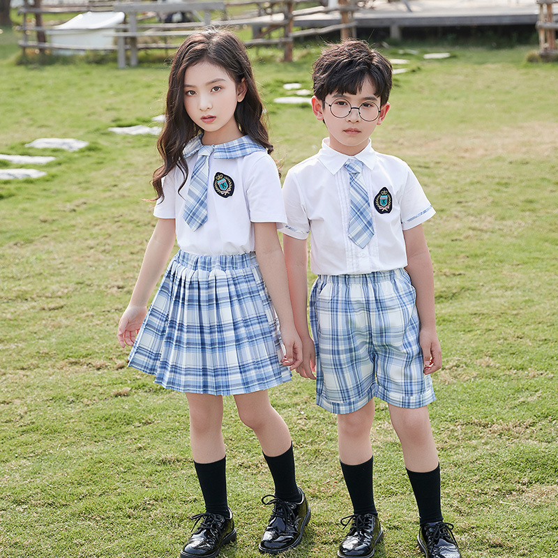 幼儿园园服夏装毕业服儿童校服JK制服学院风小学生班服夏季表演服|ms