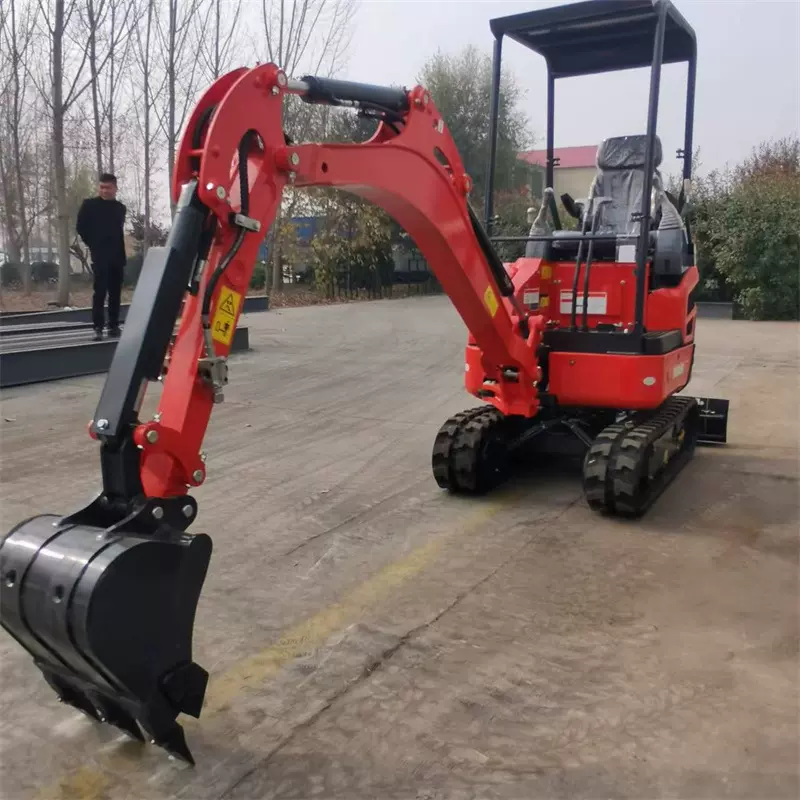 农用果园小型挖土机室内拆除破碎1吨微型勾机多功能履带式挖掘机