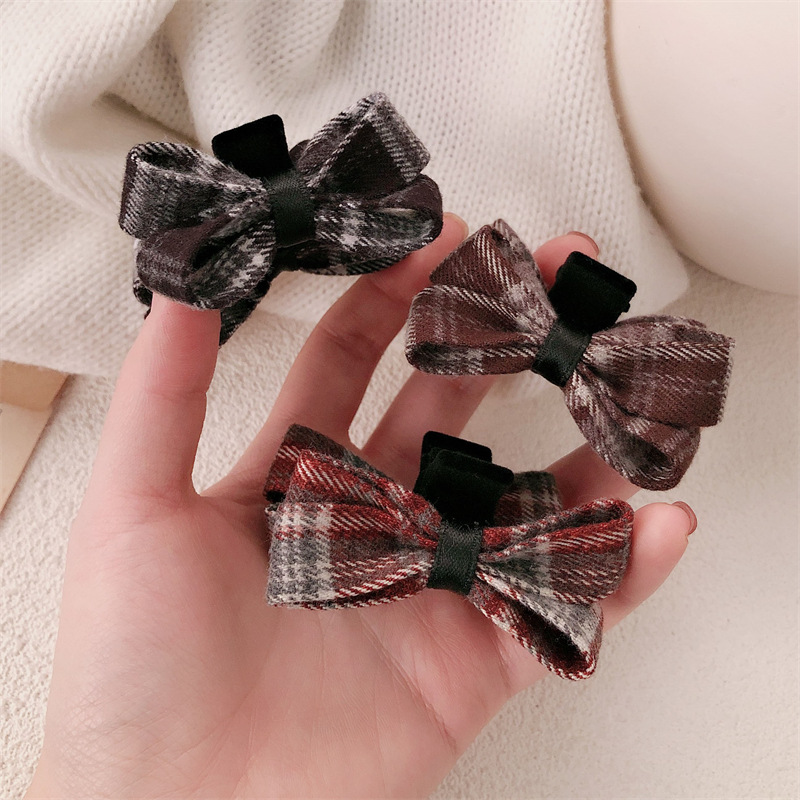 Tela coreana estricta clip de arco princesa pequeña cabeza lateral frisa clip de pelo 2024 nuevo clip de tiburón