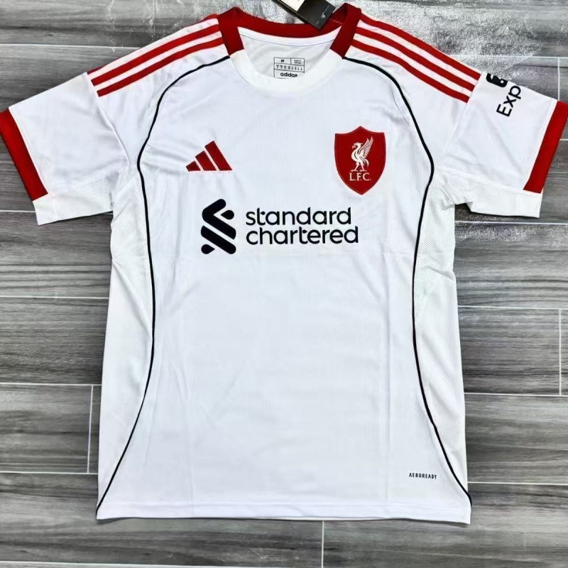 Liverpool T-Shirt Jersey 2025 Summer New Style 3D Digital Printing Short-Sleeved Breathable Men's and Women's Trendy Sports Champion Liverpool T-Shirt Jersey 2025 Summer New Style 3D Digital Printing Short-Sleeved Breathable Men's and Women's Trendy Sports Champion