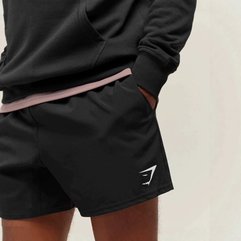 Gymshark Three-Quarter Length Elastic Running Fitness Muscle Quick-Dry Track and Field Sports Shorts Men's Quick-Dry Sports Shorts
