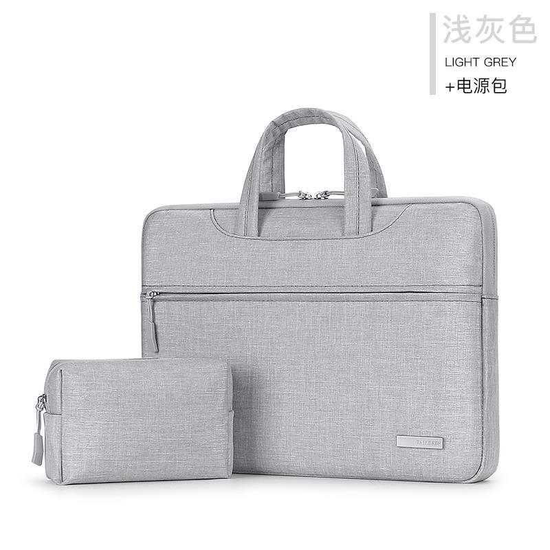 브라이트 실크 옥스포드 천 모델 - 라이트 그레이 + 파워팩 [트롤리 스트랩 + 히든 핸드백 포함]