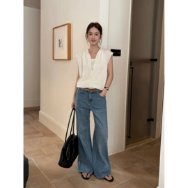 女式针织衫;女式衬衫;休闲裤