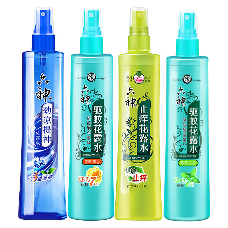 Six Gods 80ml Mosquito Repellent & Itch-Relief Spray: Refreshingly Cool Mint & Lotus Formula for Long-Lasting Protection Against Mosquitoes and Itching&mdash;Deliciously Fragrant.