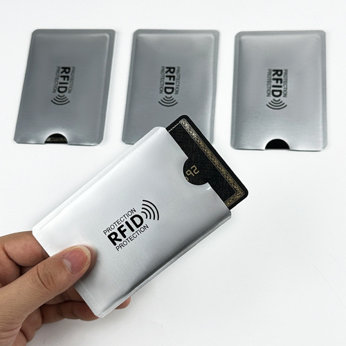 Cross-border spot laser anti-magnetic ID card sleeve aluminum foil bank card sleeve anti-theft anti-RFID shielding card sleeve