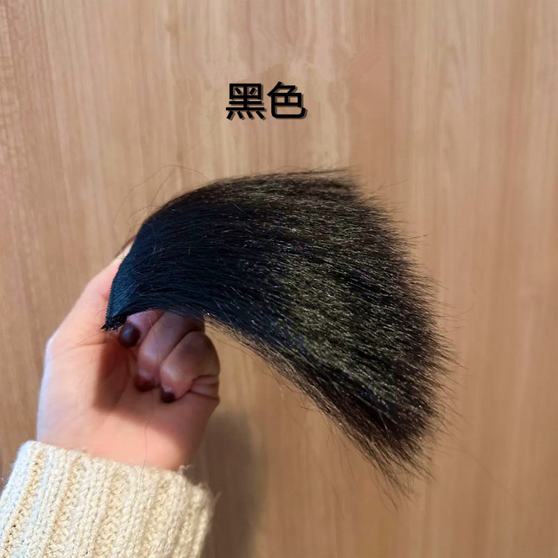 アクリル女性の髪飾りマットの高さのトップの増発量は、目に見えない髪の糸がふわふわしているトウモロコシのひげマットの髪器である|undefined