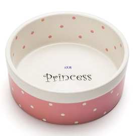 陶瓷卡通猫碗防打翻猫咪狗盆猫盆喝水碗防滑垫双碗小型犬饭盆