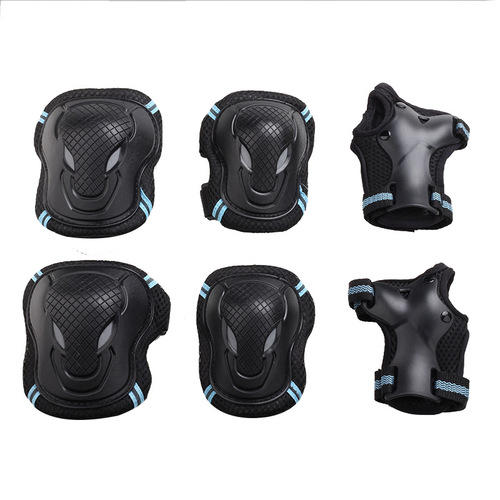 Sports protective gear skating for men and women, adult roller skating knee pads and wrist guards for children, bull head wolf face protective gear, corn balance car