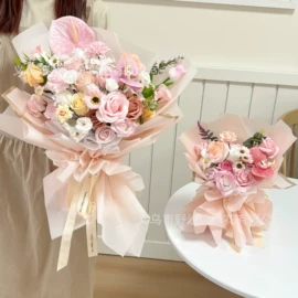 鲜花花艺制品;香皂花;仿真花