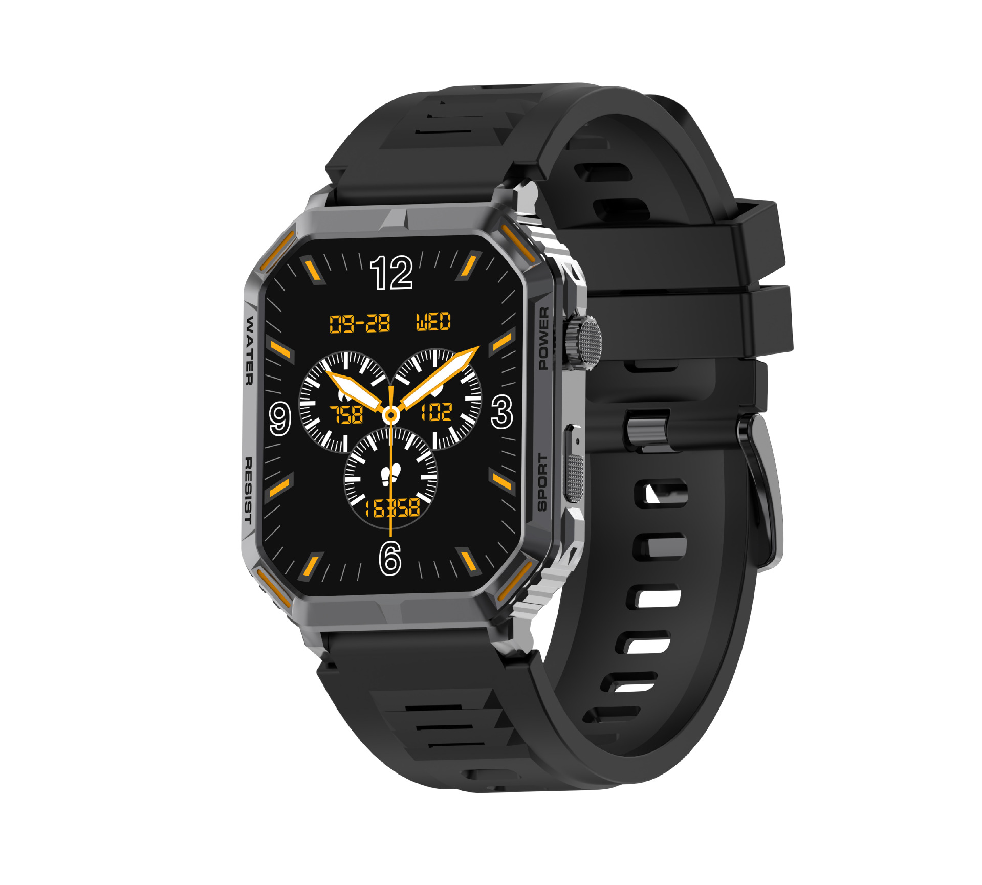 G106 Smartwatch 1,96 Zoll Outdoor Tri-Wind Motion Bluetooth_voghion.com