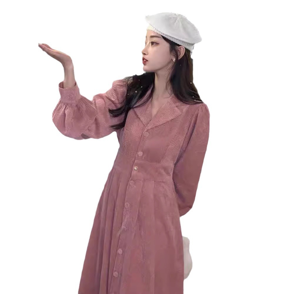 Corduroy autumn dress