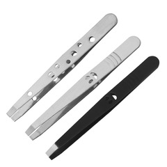 Factory stainless steel creative smile eyebrow comb eyelash curler beard hair remover tweezers beauty makeup tools