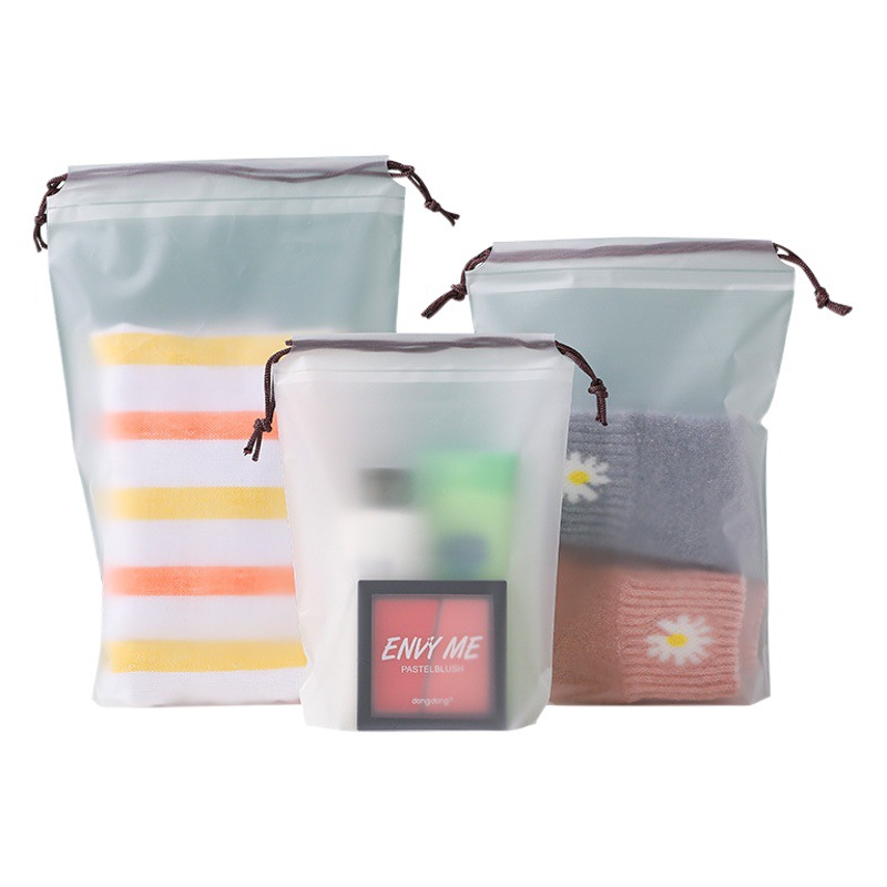 En stock PE oso Cordón de plástico cordón calcetines embalaje transparente cordón bolsa ropa zapatos almacenamiento al por mayor bolsa