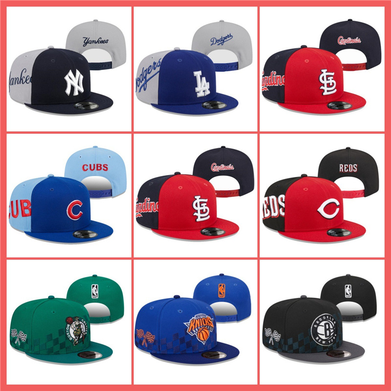 Factory Direct Cross-Border Wholesale 2025 Model Patchwork Baseball Cap with 3D Embroidery Flat Brim Hip-Hop Cap Baseball Hat
