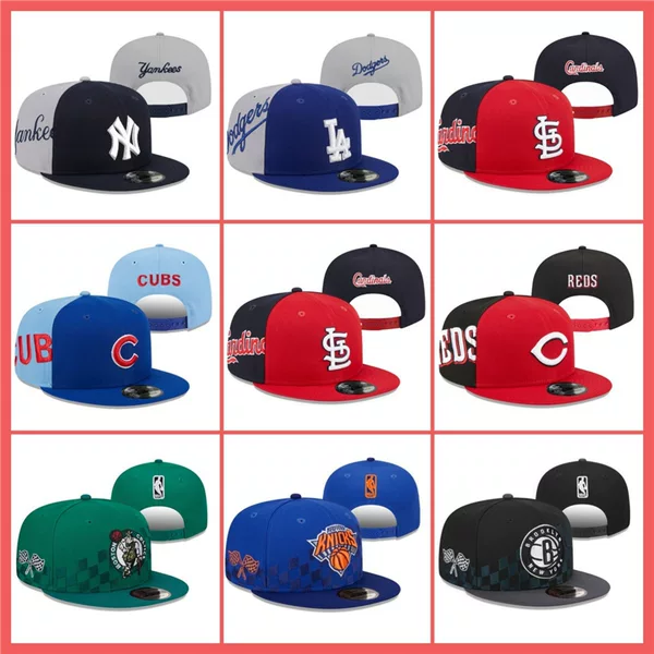 Factory Direct Cross-Border Wholesale 2025 Model Patchwork Baseball Cap with 3D Embroidery Flat Brim Hip-Hop Cap Baseball Hat