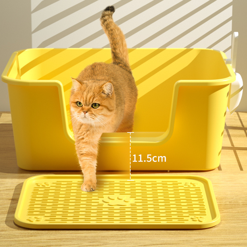 猫砂盆矮脚猫幼猫专用隔臭防外溅猫厕所屎盆子猫咪用品加大空间|undefined