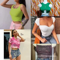 Быстрая мода Shein: тропические популярные разнообразные стили, модный образ для девушек, топы из хлопка оптом напрямую от фабрики SHEIN