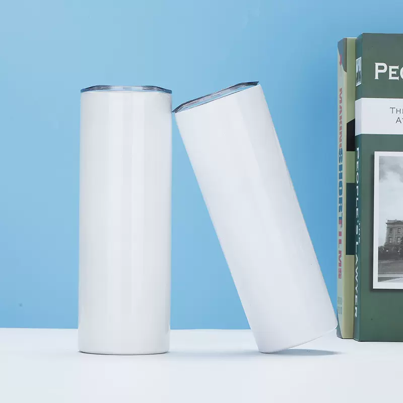 跨境定制20oz保温杯升华直杯瘦身杯便携不锈钢直筒杯30zo汽车杯子