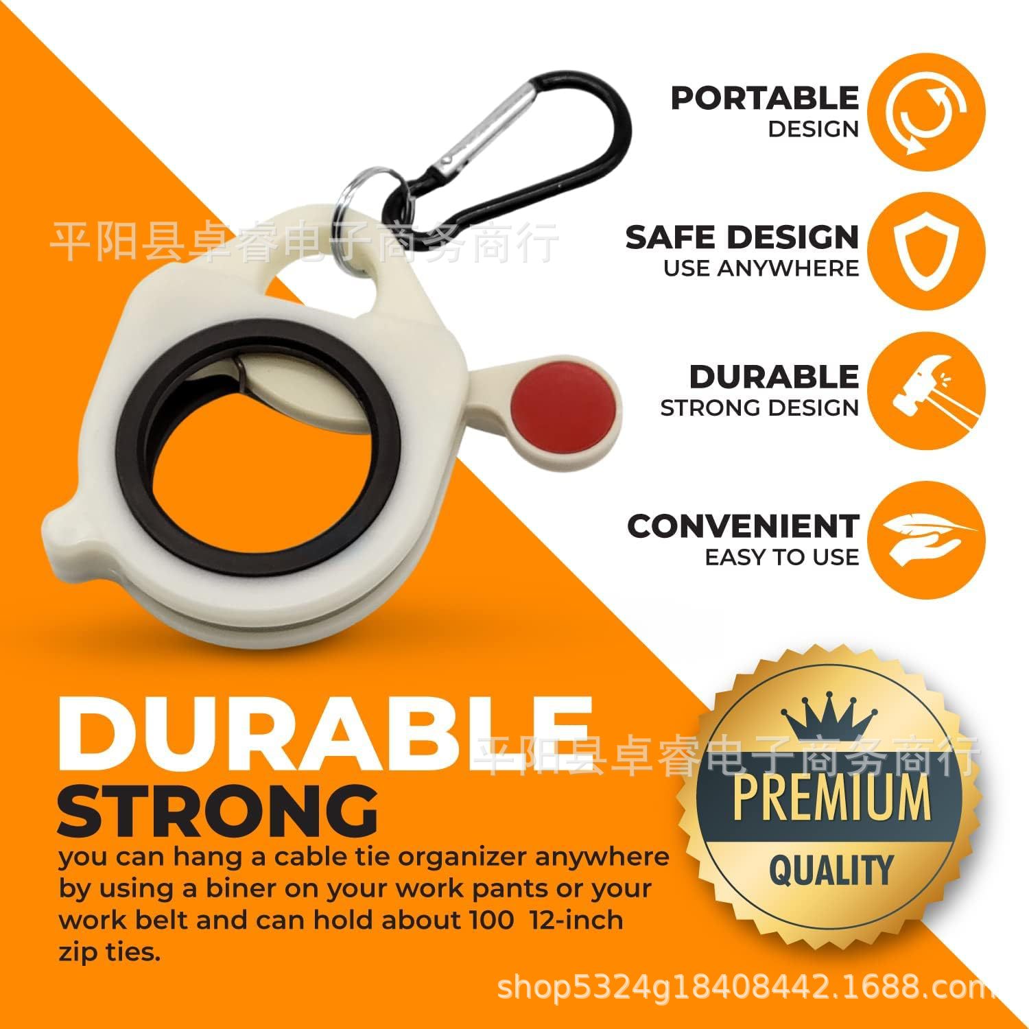 Nuevo producto transfronterizo, limpiador de bridas luminosas, herramientas de hardware portátiles, almacenamiento y clasificación, nuevo dispositivo de almacenamiento fluorescente