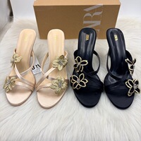 Bow Sparkling Diamond Fashion Versatile Women's Single Shoes 2026 Cross border New Sexy One Belt Women's High Heel Cool