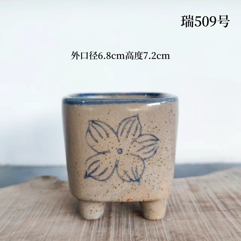 植木鉢の小さい新商品の缶のアイデアの磁器の缶の多い陶磁器の肉のミニ陶のレトロな家庭の陶磁器のたらいの園芸の太い新しいです。|undefined