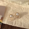 Ear clips * gold from pearl