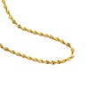 Brass golden necklace with pigtail, pendant, chain, 24 carat